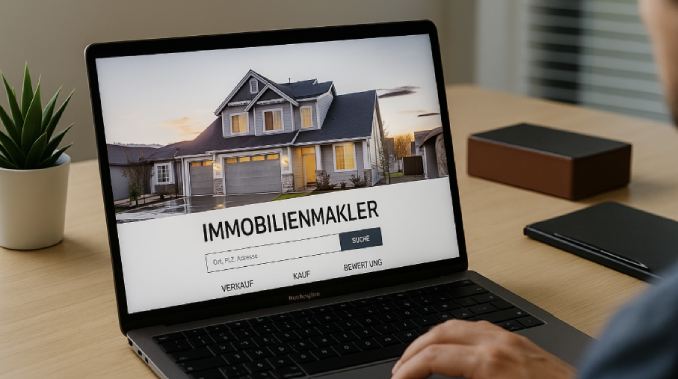 Webseite von Immobilien-Makler